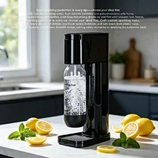 Manual Sparkling Water Maker Soda Maker 04 in Black
